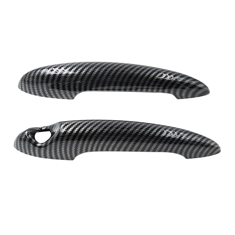 Pokrywa klamki drzwi do samochodów BMW MINI Cooper S R50 R52 R53 R55 R56 R57 R58 R59 R61 Akcesoria Stylizacja z włókna węglowego Błyszcząca czerń