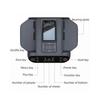 2-in-1 Automatic Card Shuffler Dealer Machine 360 Rotating 2 Decks Portable Silent Card Shuffler for Texas Hold'em-Fian