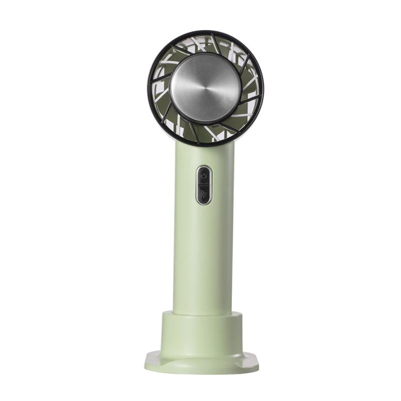 Tragbarer Handheld Mini-Ventilator für den Außenbereich, verstellbar, aus Edelstahl, USB-Aufladung, Kühlventilator