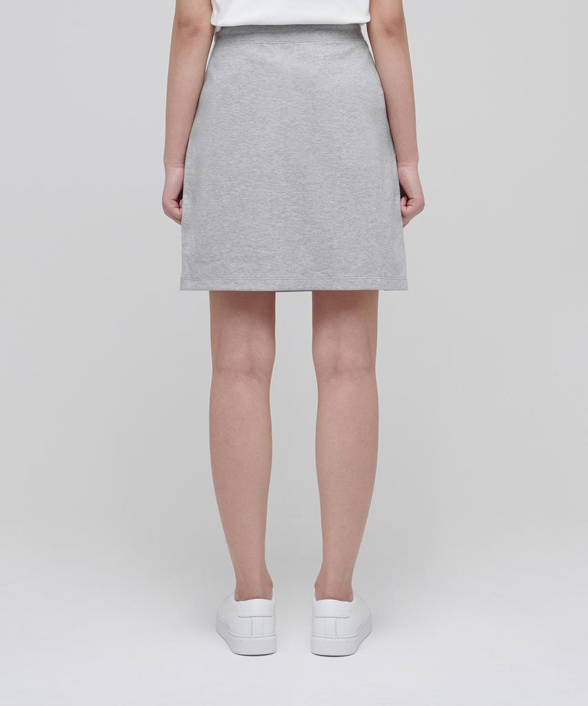 Musinsa Standard Woman Women'S Flat Terry Sweat Mini Skirt [Medium Grey]