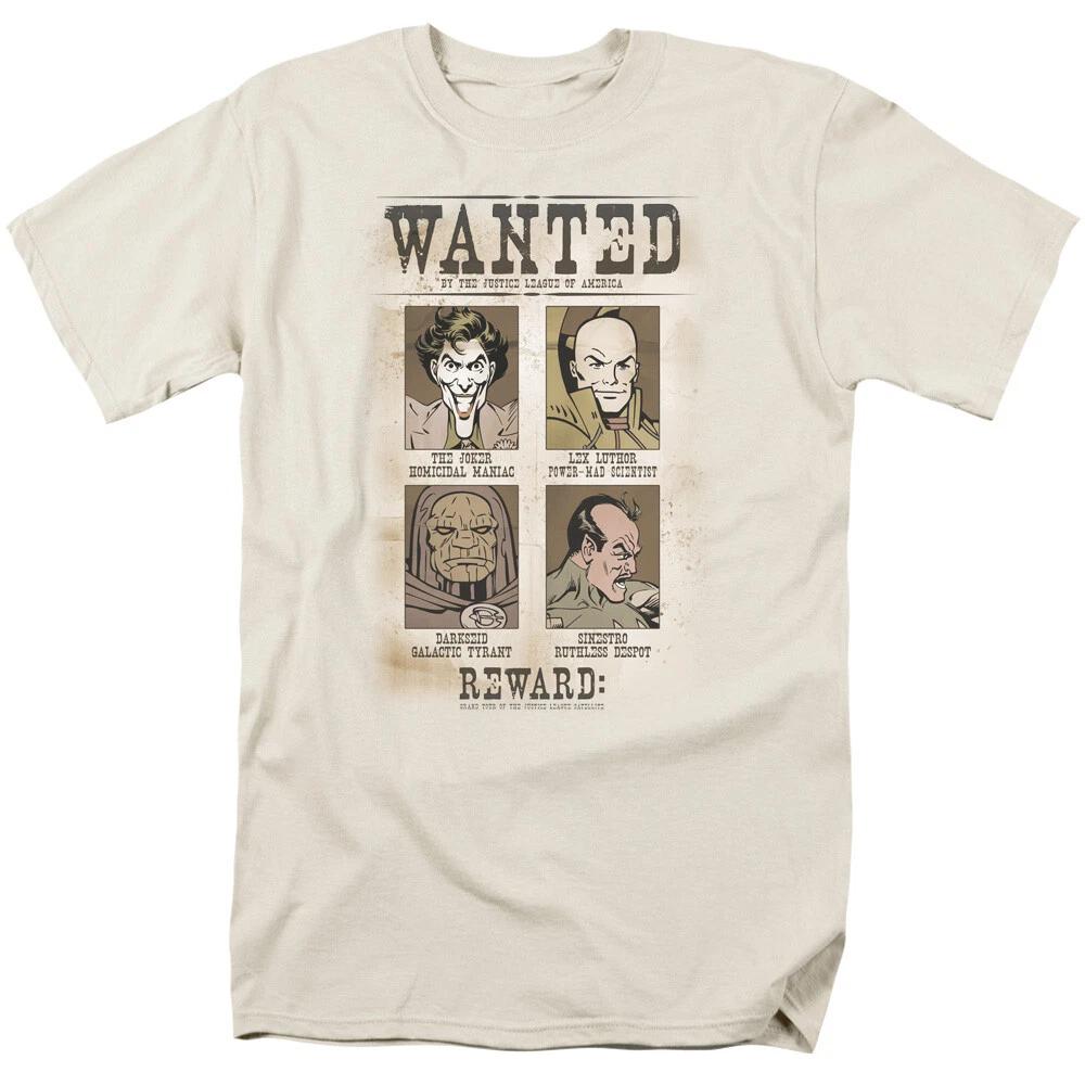 DC Villains  Wanted Poster  T-Shirt S