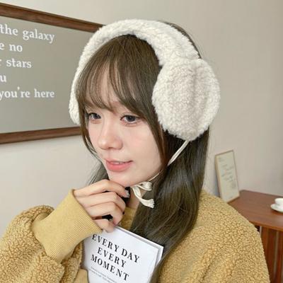 Korean Y2k Plush Earmuffs Handmade Winter Ear Cover Lovely JK Lolita Earflap  Female