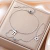 Dawapara Star of David and Chai Bracelet Hand Chain Jewish Hexagram Good Luck Judaica Jewelry Stainless Steel Jewelry