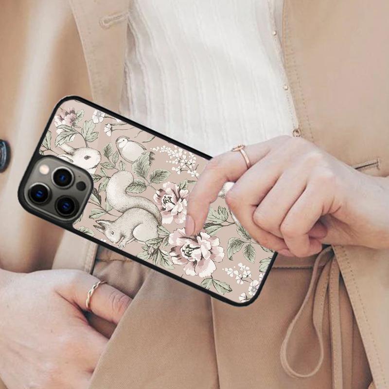 cartoon rabbits pattern Magnetic Phone Case For APPLE iPhone 17 Air 16 14 13 12 Pro Max 15 Plus Wireless Charge MagSafe Cover