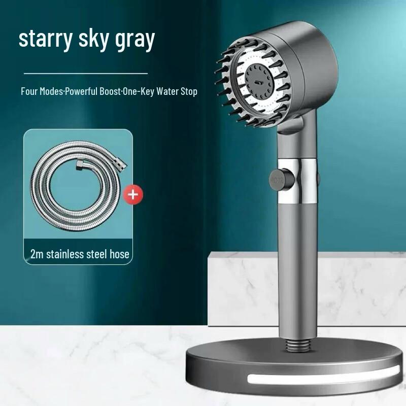 Miling Pressurized Shower Head & Hose Set