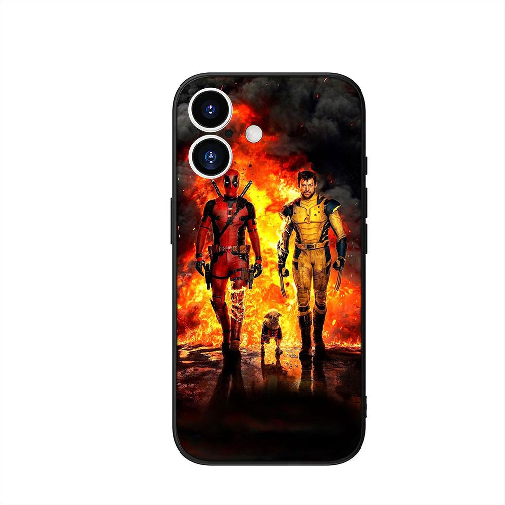 Deadpool Marvel Wolverine Cover Phone Case for Apple iPhone 16 15 14 Plus 13 12 Mini 17 Pro Max + 16E Air 16+ ProMax