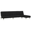 VidaXL Ensemble de canapés 2 pcs noir velours 3216298
