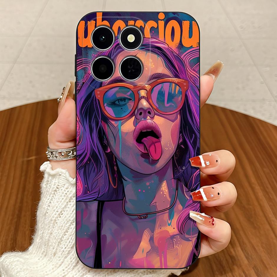 For Honor X6C X6B X6D X7D X7C Case Brilliant Flower Vintage Dyeing Anti-drop Simplicity Matte Shell For HonorX6C honorx7d Bumper