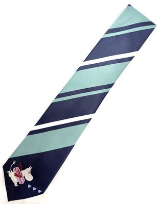 [Alpha Creation] Moomin Tie, Moomintroll, Navy, 145cm (length) X 8cm (width)
