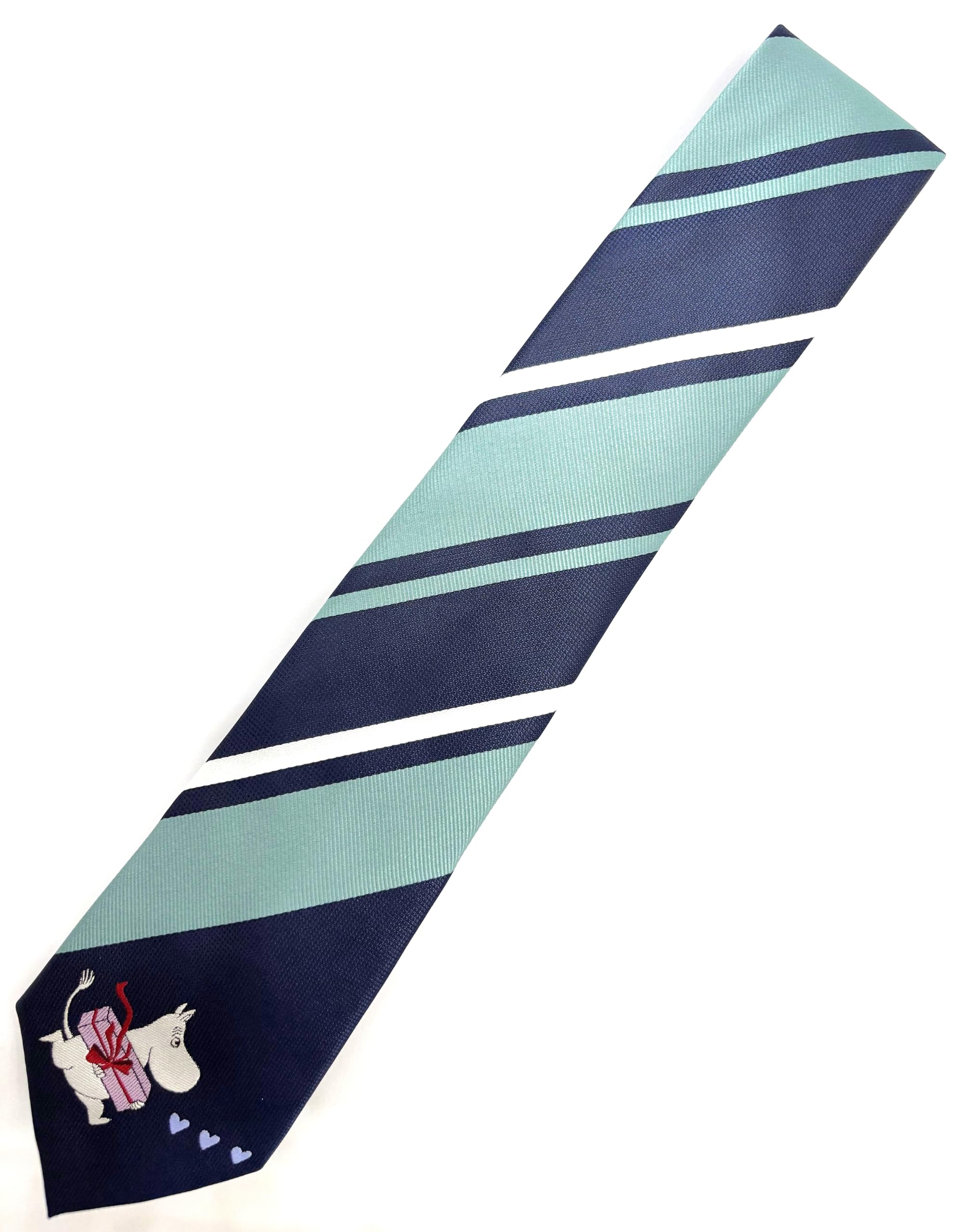 [Alpha Creation] Moomin Tie, Moomintroll, Navy, 145cm (length) x 8cm (width)