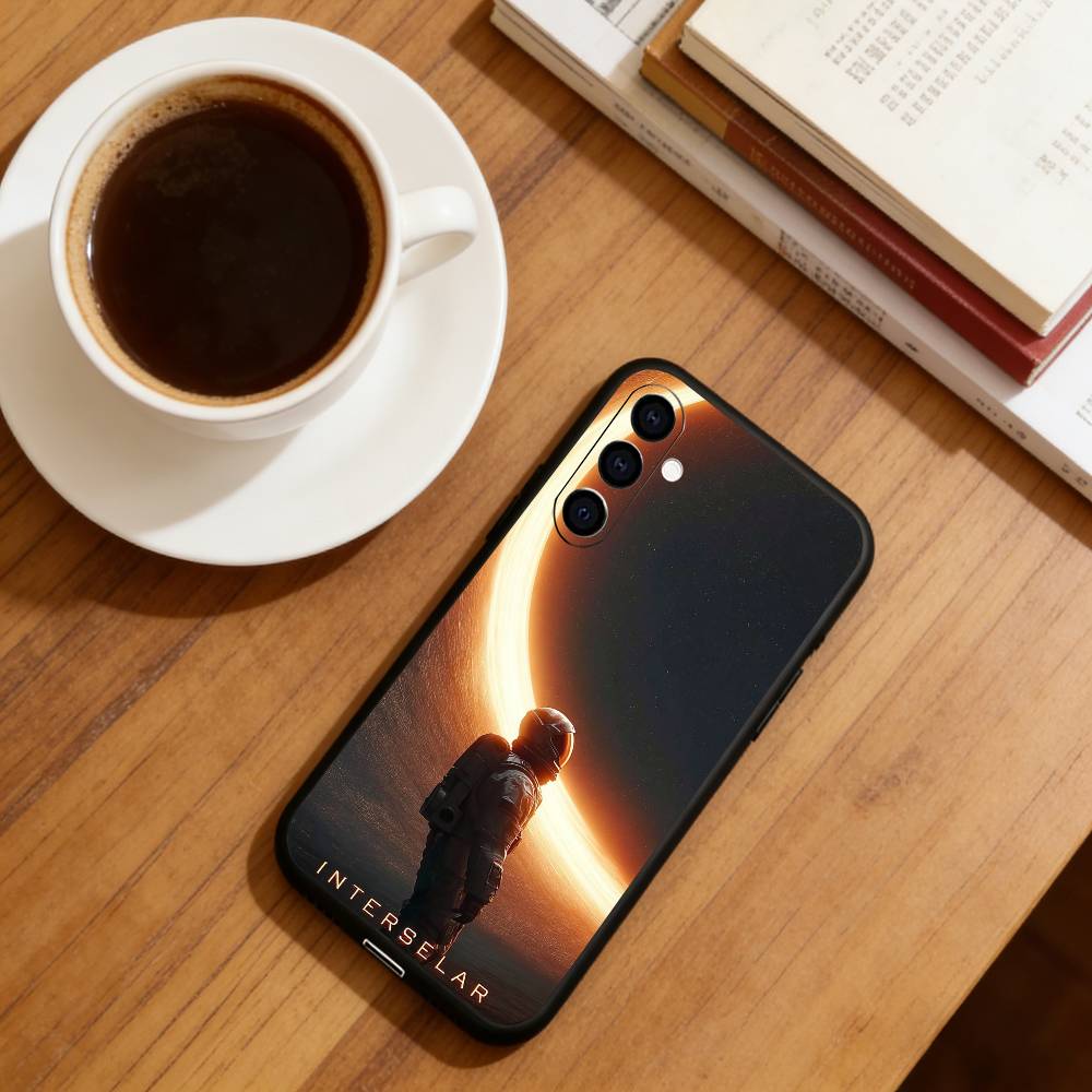 The movie Interstellar Phone Case For Samsung Galaxy A73,A72,A71,A70,A53,A52,A51,Soft Silicone Black Cover