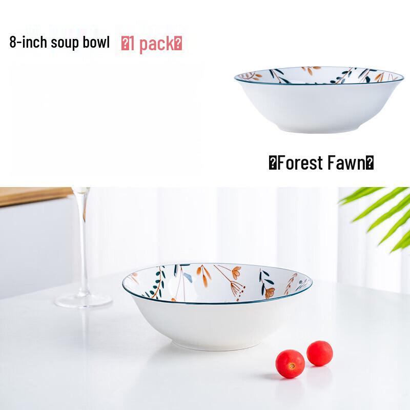 abay Little Deer Ceramic Soup Bowl Set