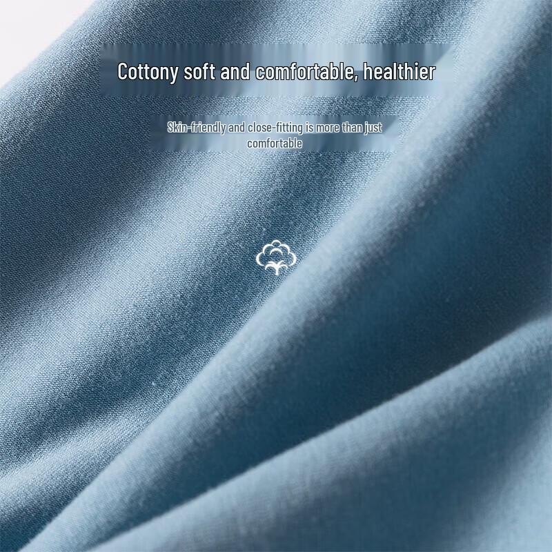 MiiOW Men's 10A Antibacterial Seamless Cotton Boxer Briefs 3-Pack