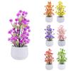 Camellia Multicolor Simulation Japomica Artificial Flower Green Plant Bonsai
