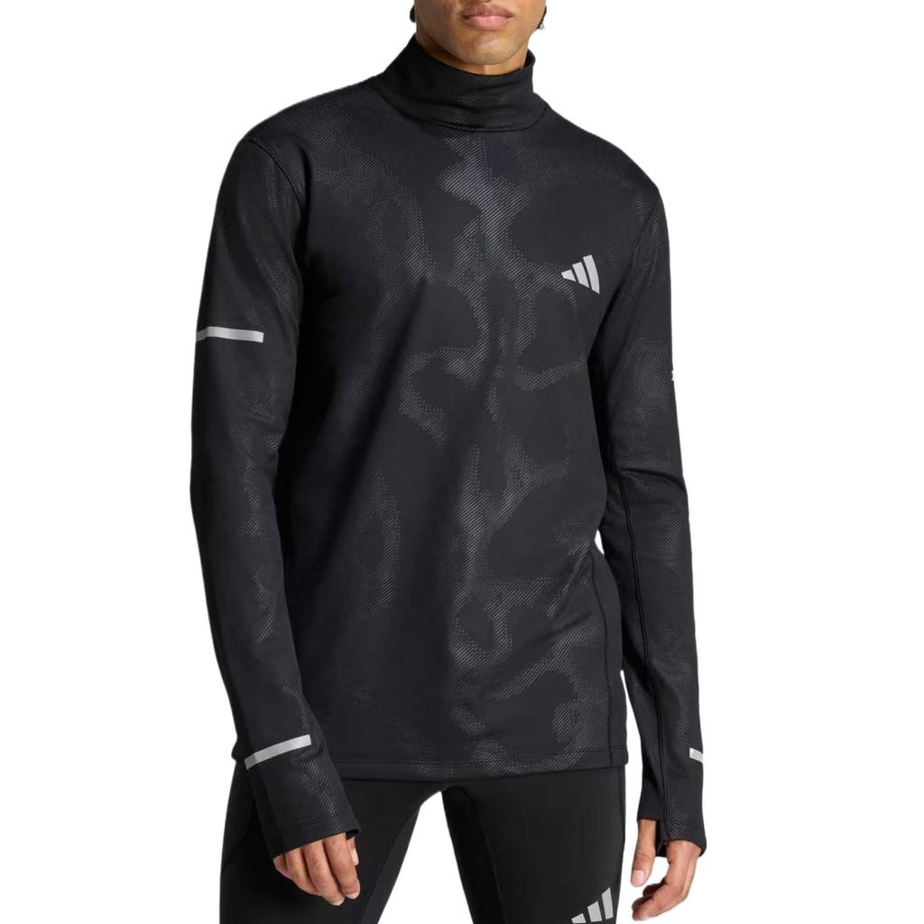 Adidas Running T Shirts Men's Black Turtleneck KH1046