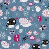 Outdoor Dekostoffe Oxford - Motiv Katzenliebe Vogelliebe I Dx391