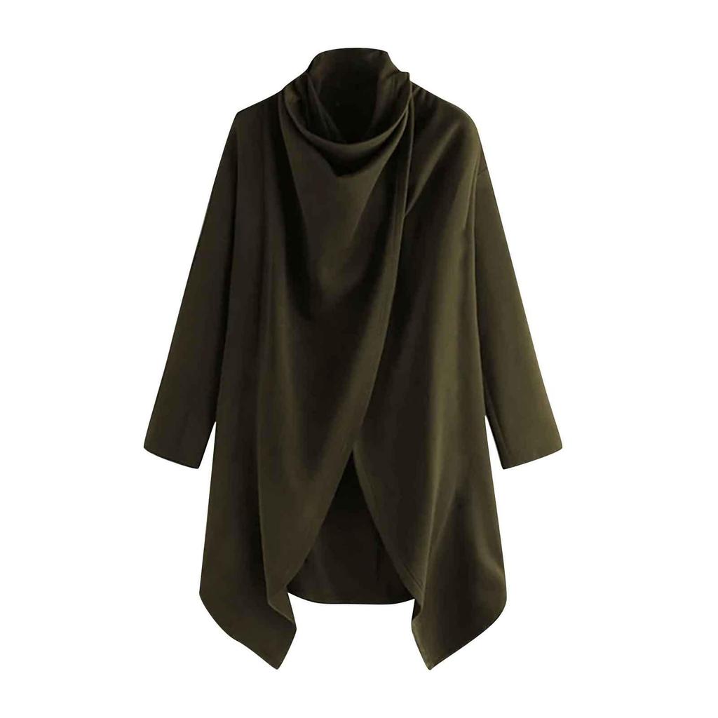 Und Winter Herrenmode Jacke Solider Mantel Punk Unregelmäßiger Windbreaker