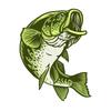 Custom Fishing Fish Car Stickers PVC Glue Sticker for Motorcycle Surfboard Laptop Vinyl Wrap Anime Cartoon Decor Car Accessories