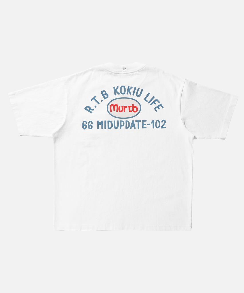 Mideueobdeiteu Mud Pocket Print T Shirts White
