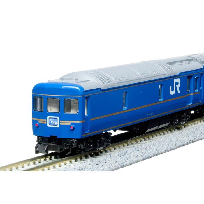 KATO N Gauge 24 Series Sleeper Limited Express "Hokutosei" Deluxe 6-Car Basic Set, Railway Model Passenger Car 10-831, Multicolor, 1/150