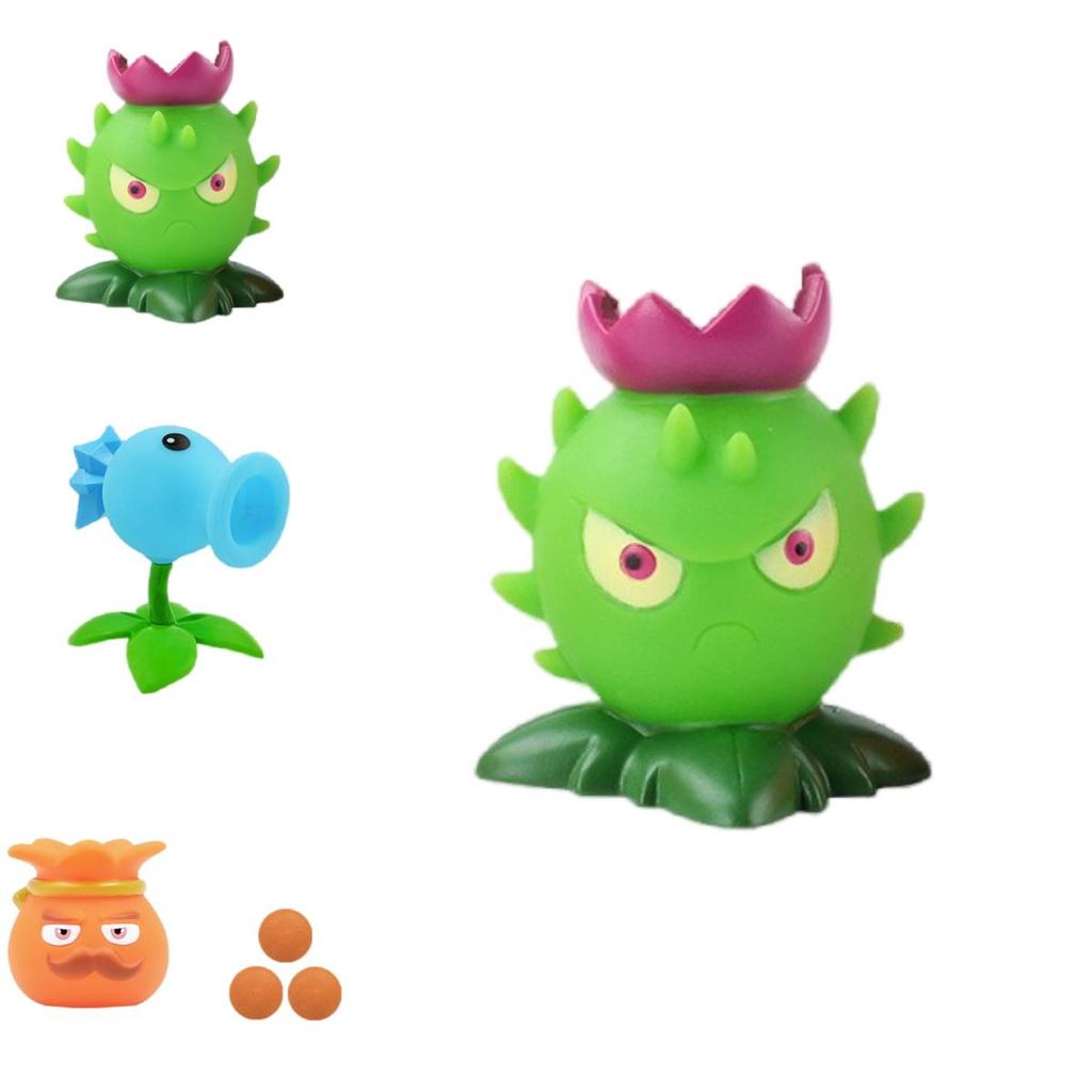 Plant Vs. Zombie Toy Olive Machine Gun With Pea Clip And Corn Shooter Accessories