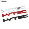 New Car Styling 3D VTEC I-VTEC Metal Chrome Zinc Alloy Emblem Car Body Badge Sticker Auto Accessory for Civic Accord Insight