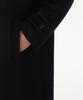 Musinsa Standard Cashmere Blend Oversized Minimal Balmacaan Coat [Black]