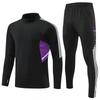 Mens Half-Zip Long Sleeve Soccer Training Jacket Set Winter Sportswear Basketball Football Practice