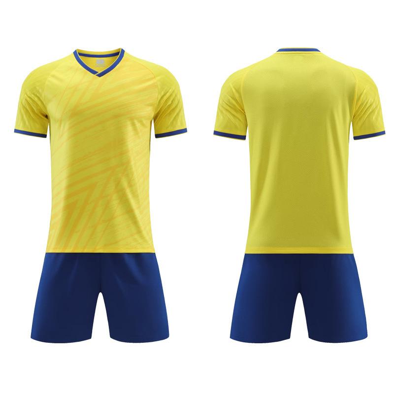 Soccer Uniform Set Training Camp Team Uniform Adult Children Short-Sleeved Soccer Uniform Can Absorb Sweat And Breathe