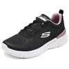 Skechers Sport Womens Comfortable Versatile Breathable Lightweight Low-Top Casual Shoes Women Sneaker Black Pink 150370-BKMV