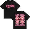 Sängerin Aitana Cuarto Azul Schmetterling Grafik T-Shirt Herren Damen Harajuku Ästhetik Streetwear T-Shirts Baumwolle Lässig Locker T-Shirt