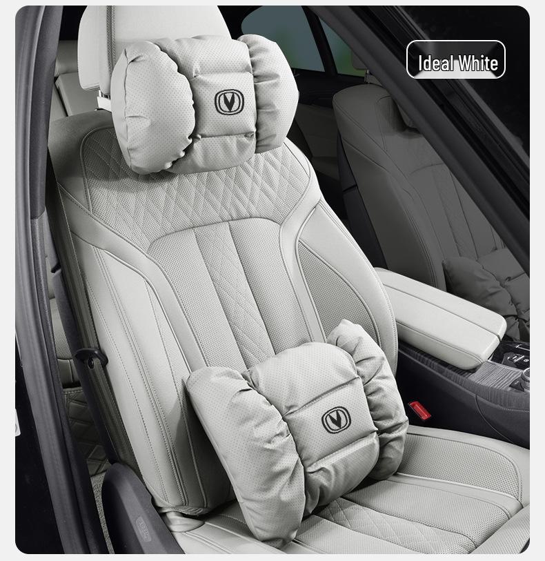 Changan Auto Headrest Neck Pillow & Lumbar Support - Purple (CS35/55/CS75Plus)