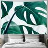 Tropical Monstera Leaf Tapestry Wall Hanging Botanical Nature Decor Jungle Room Aesthetic Greenery Wall Art Bohemian Home Decor
