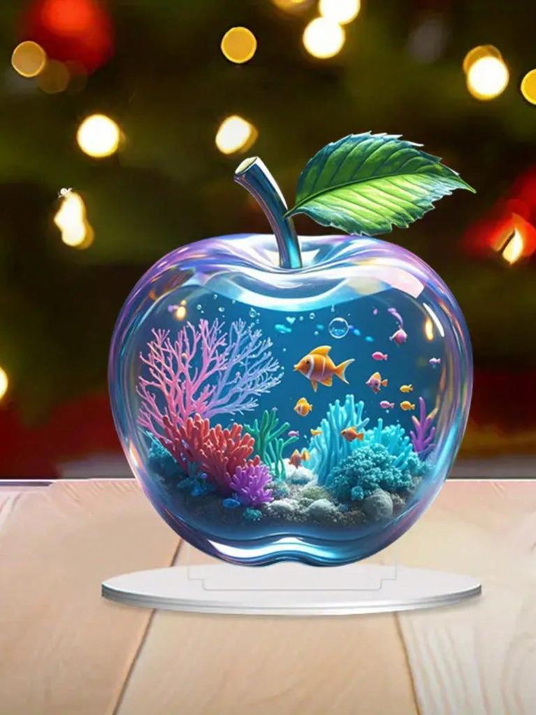 1 Sztuka Kolorowe Jabłko Kreatywna Dekoracja Biurka Mała Ozdoba do Wystroju Salonu i Sypialni