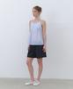 CLUNY Summer Strap Shirring Peplum Blouse - Cream Butter