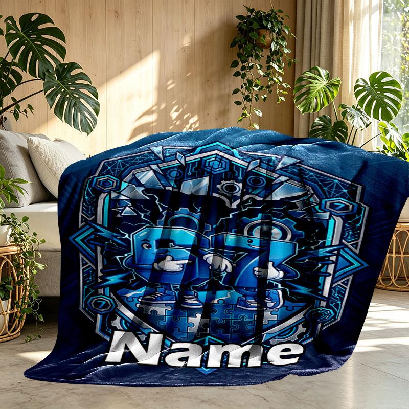 Custom Name Personalized NFL Print Blanket, Home Decor, Bedroom, Sofa, Camping, Couch, Gifts for Birthday Christmas