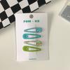 Snap Hair Clips Leopard Solid Print No Slip Metal Plastic Geometric BB Hairpins Fashion Side Clip Hair Accessories for Girls