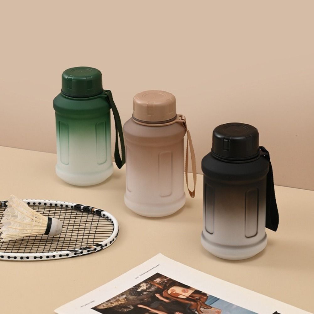 Graduated Fitness Water Bottle Gradient Fitness Drinking Bottle Sports Water Cup Hiking
