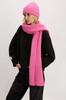 PURE Pink Ribbed Merino Wool Hat