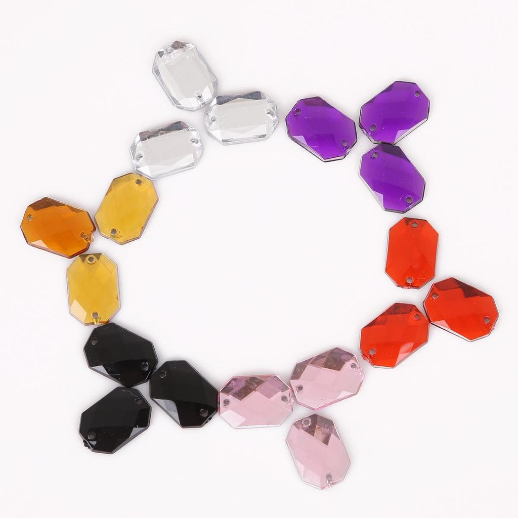 100 buc/sac de cusut strasuri de cristal cu spate plat Cusut pe cristale pietre acrilice margele strass pentru bricolaj artizanat decorare album de însemnări