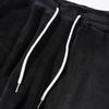 Men's Color Hooded Pullover Sweatshirt With Letter Printed Pants Set
