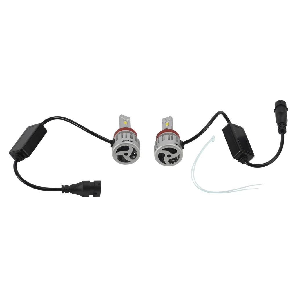 LED Headlight Bulb Kit High Low Beam H8 H9 H11 12V 55W 6500K 4000LM For HELLA