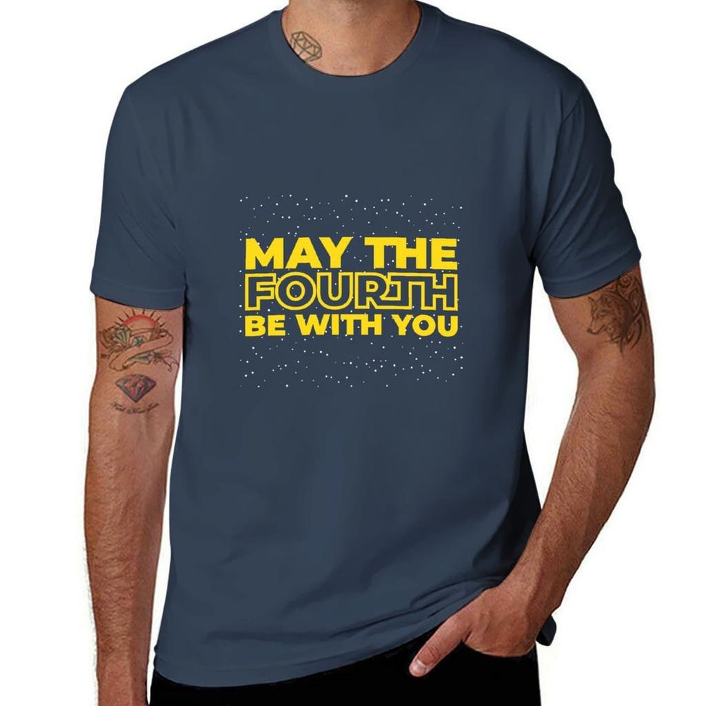 May the Fourth Be with You TShirt Simple Trendy Casual TShirt
