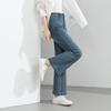 Women's High Waist Bootcut Ankle Pants Denim Slim Fit Vintage Trousers Summer