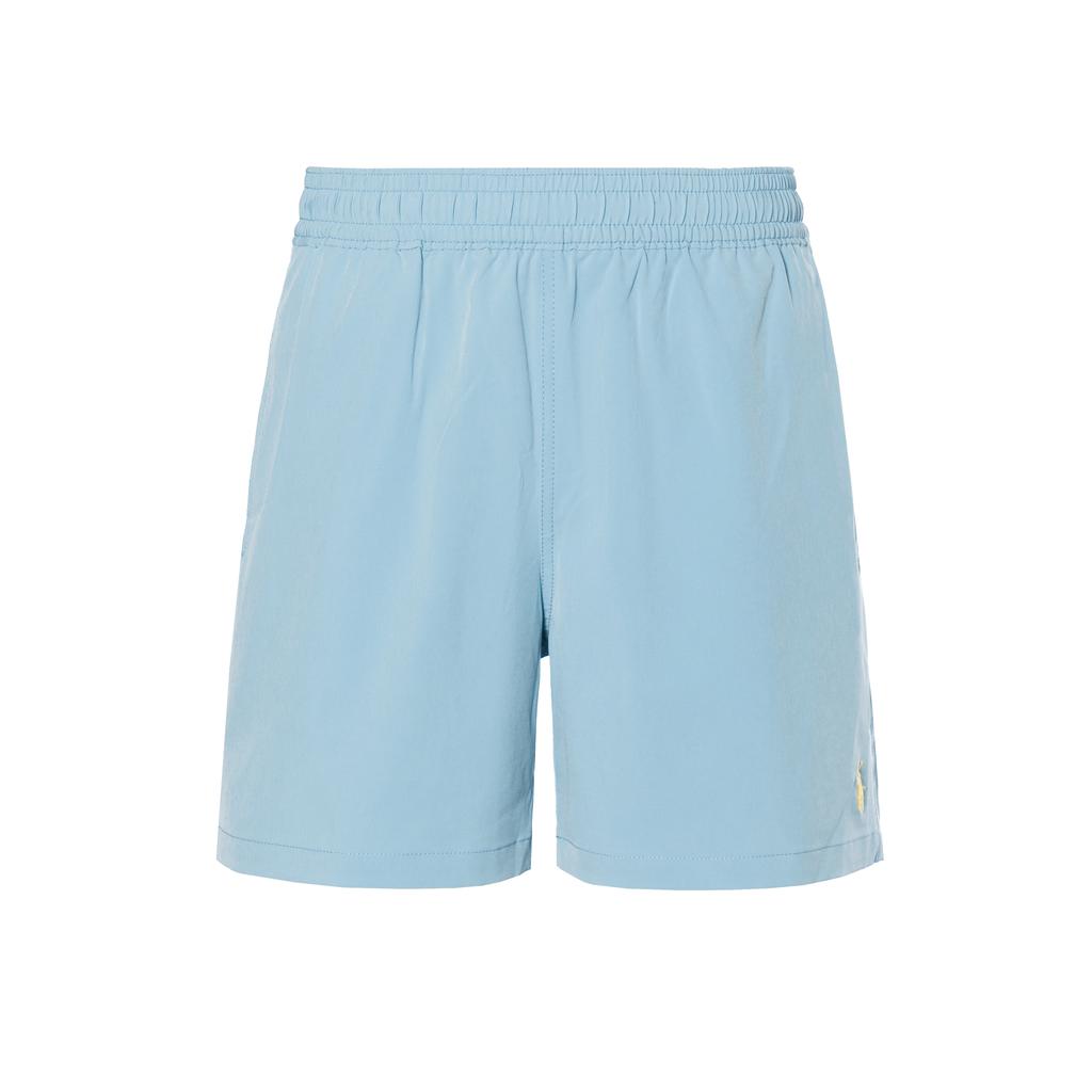 Polo Ralph Lauren Solid Color Letter Logo Embroidered Elastic Waist Casual Shorts Men Shorts Light-Blue 710556365-059