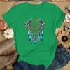 Dreamcatcher Print T-Shirt Fans Sommer Casual Kurzarm T-Shirt Niedliche Lockere T-Shirts(Premium T-Shirt)
