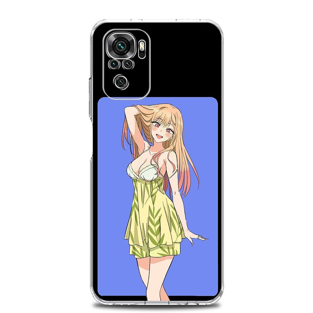 Japan My Dress Up Darling Anime Phone Case For Xiaomi Redmi Note 12 11 9S 9 8 10 Pro Plus 7 8T 9C 9A 8A K40 Gaming Clear Cover