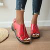 Plus Size Casual Sandals 2025 Summer New Fashion Retro Open-toe Round Toe Beach Roman Sandals