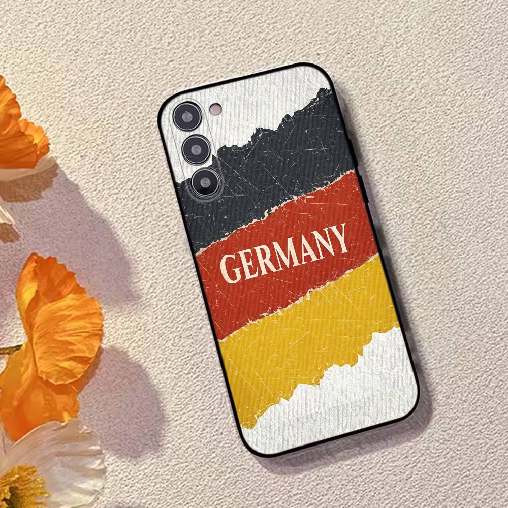 Soccer Support G-Germany Phone Case For Samsung Galaxy A73,A72,A71,A70,A53,A52,A51,Others Soft Black Cover