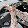 Women Girls Summer Ice Silk Sunscreen Sleeves Sun Protection Arm Covers Outdoor Cycling Driving Cool Anti-Uv Arm Sleeves